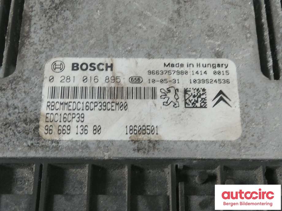 Styreenhet motor til Citroën C-Crosser 2007-2012  (CITROEN|96 669 137 80|)