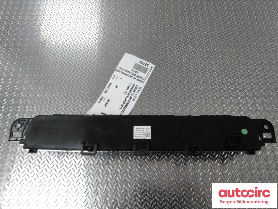 Varmeapparat betjening til Citroën Berlingo 2019-->> (Type III)  (CITROEN|98 075 413 ZD|)