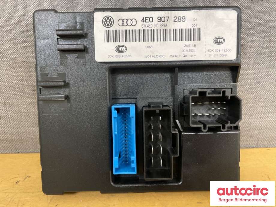 Styreenhet comfort (BCM) til Audi A8 2003-2010 (Type II) (AUDI|a 4E0 910 289 D||4E0907289)
