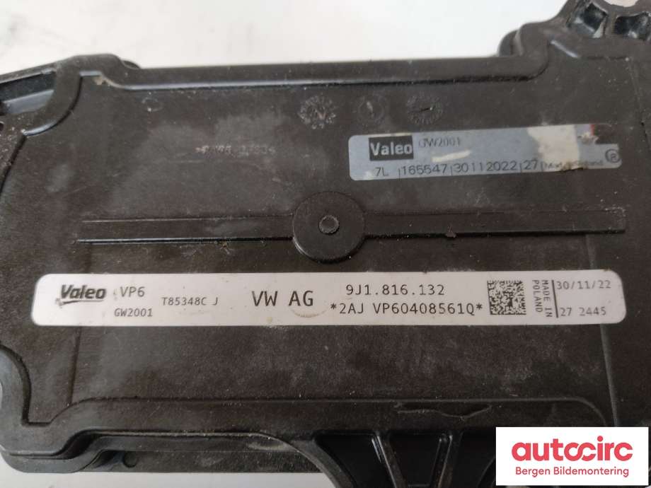 Varmeapparat register til VW ID.4 2020-->>  (VOLKSWAGEN|9J1 816 132 A|9J1 816 132|)