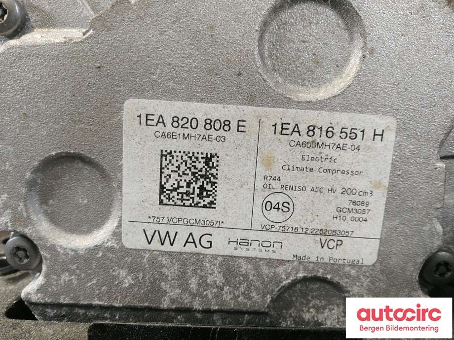 Aircondition kompressor til VW ID.4 2020-->> (VOLKSWAGEN|1EA 820 808 H|1EA 820 808 E|)