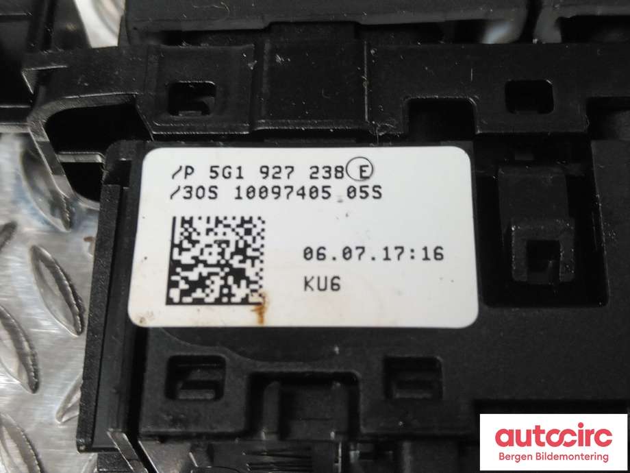 Bryter diverse til VW e-Golf 2017-2020 (Fase 2)  (VOLKSWAGEN|5G1 927 238 E|)