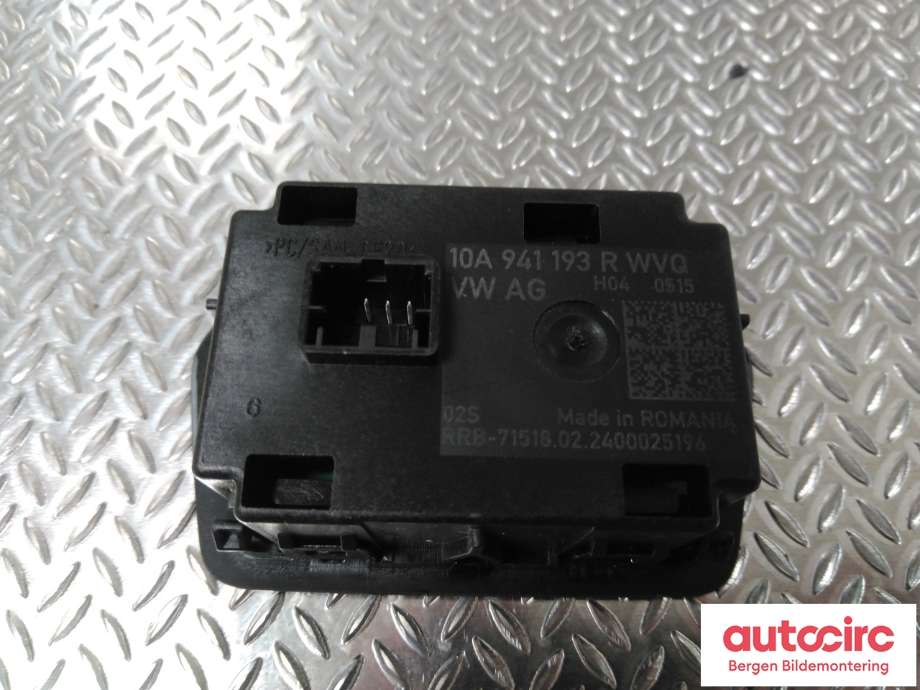 Bryter lys til VW ID.3 2020-->>  (VOLKSWAGEN|10A 941 193 R|)