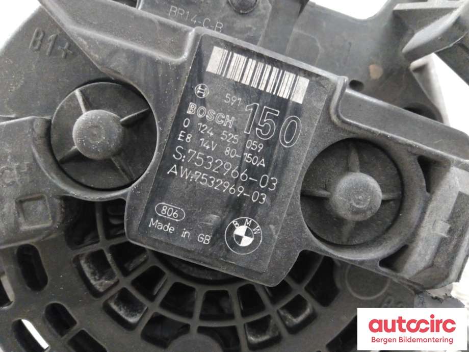 Dynamo til BMW 1-Serie 2004-2011 (E81/E82/E87/E88) (E81/E82/E87/E88) (BMW|12 31 7 533 270|)