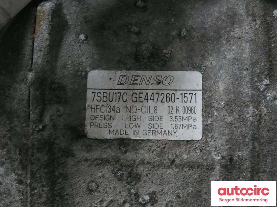 Aircondition kompressor til BMW 5-Serie 2003-2010 (E60/E61) (E60/E61) (BMW|64 50 9 180 548|)