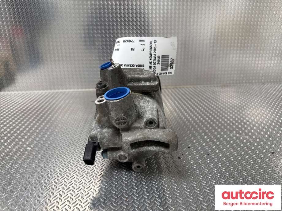 Aircondition kompressor til Škoda Octavia 2009-2013 (Type II, Fase 2)  (SKODA|5K0 820 803 C|)