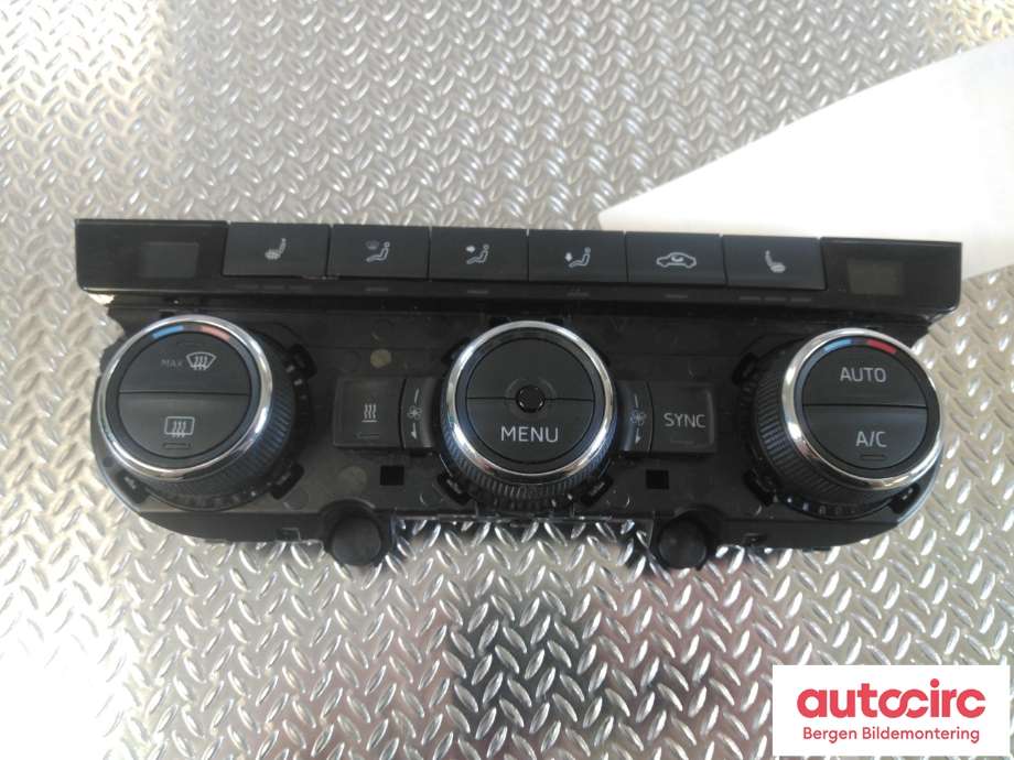 Varmeapparat betjening til Škoda Superb, 2015-->> (Type III)  (SKODA|3V0 907 044 BD)