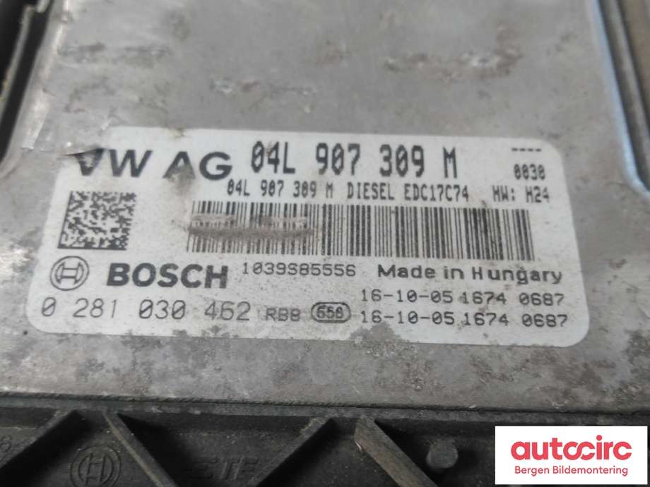 Styreenhet motor til Škoda Superb 2015-->> (Type III) (SKODA|04L 906 026 MT||04L 907 309 M)