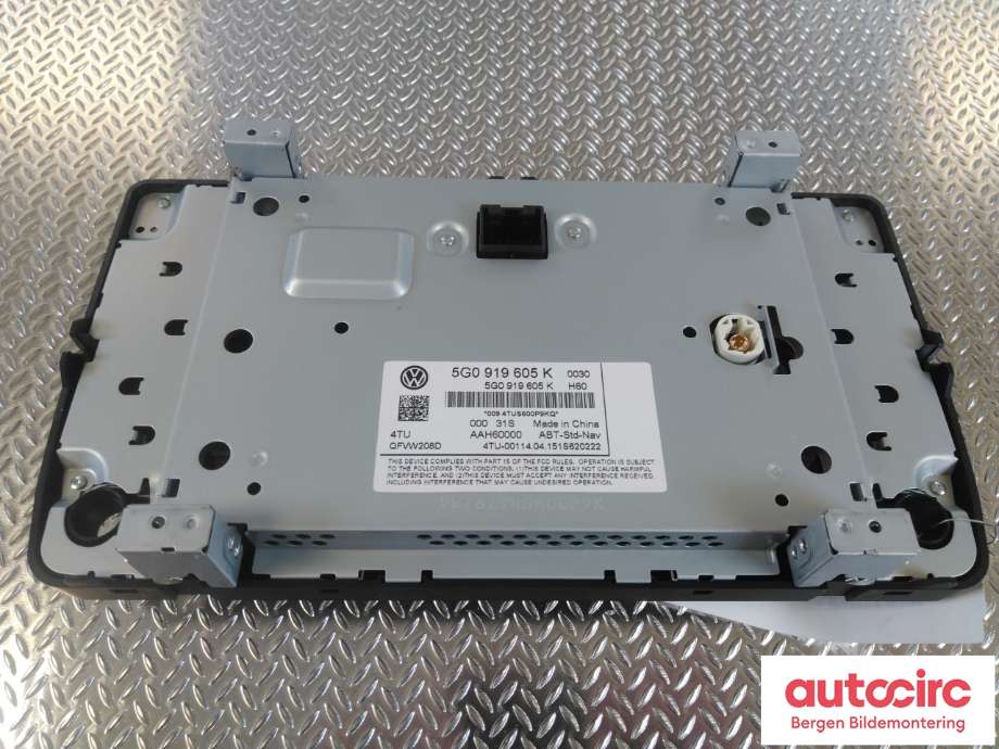 Instrument kjørecomputer til VW e-Golf 2014-2017 (Fase 1) (VOLKSWAGEN|5G0 919 605 K|)