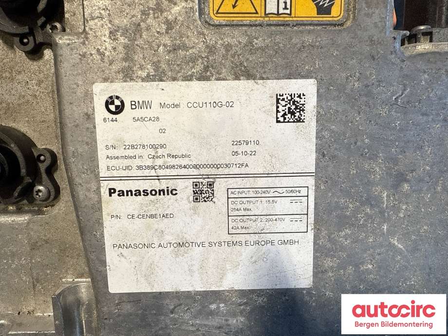 Batterilader (OBC - On Board Charger) til BMW i4 2021-->> (G26) (G26) (BMW|61 44 5 B67 BC6|61 44 5 A5C A28|61 44 5 A73 E23)