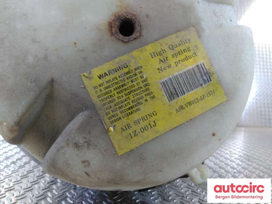 Fjær foran nivå luftpute/belg til Audi A6 2005-2008 (Type III, Fase 1) (C6) (C6) (AUDI|4F0 616 001 J|)