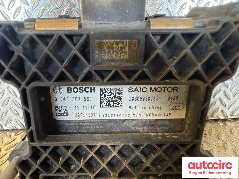 Sensor radar til MG ZS EV 2019-2021 (Type I, Fase 1) (MG||10608080)