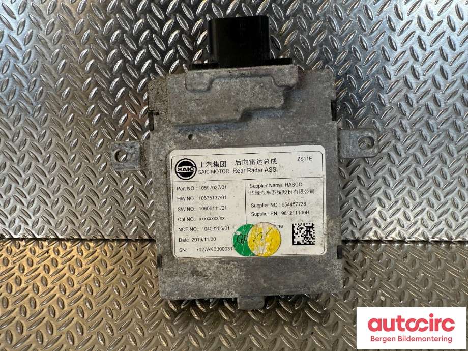 Sensor radar til MG ZS EV 2019-2021 (Type I, Fase 1)  (MG||10597027)