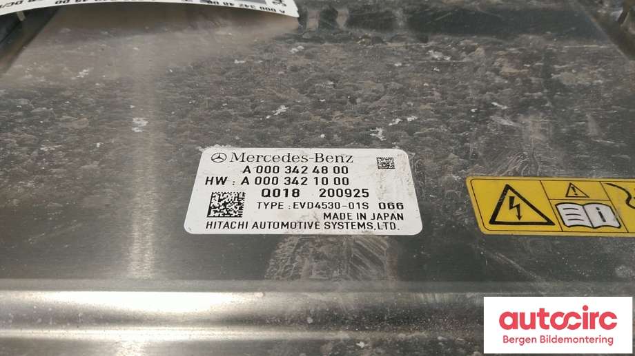 DCDC converter hybrid til Mercedes EQC 2019-->>  (MERCEDES|A 000 342 48 00||A 000 342 10 00)