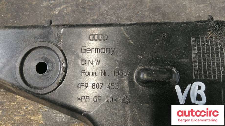 Diverse deler til Audi A6 2005-2008 (Type III, Fase 1) (C6) (C6) (AUDI|4F9 807 453|)