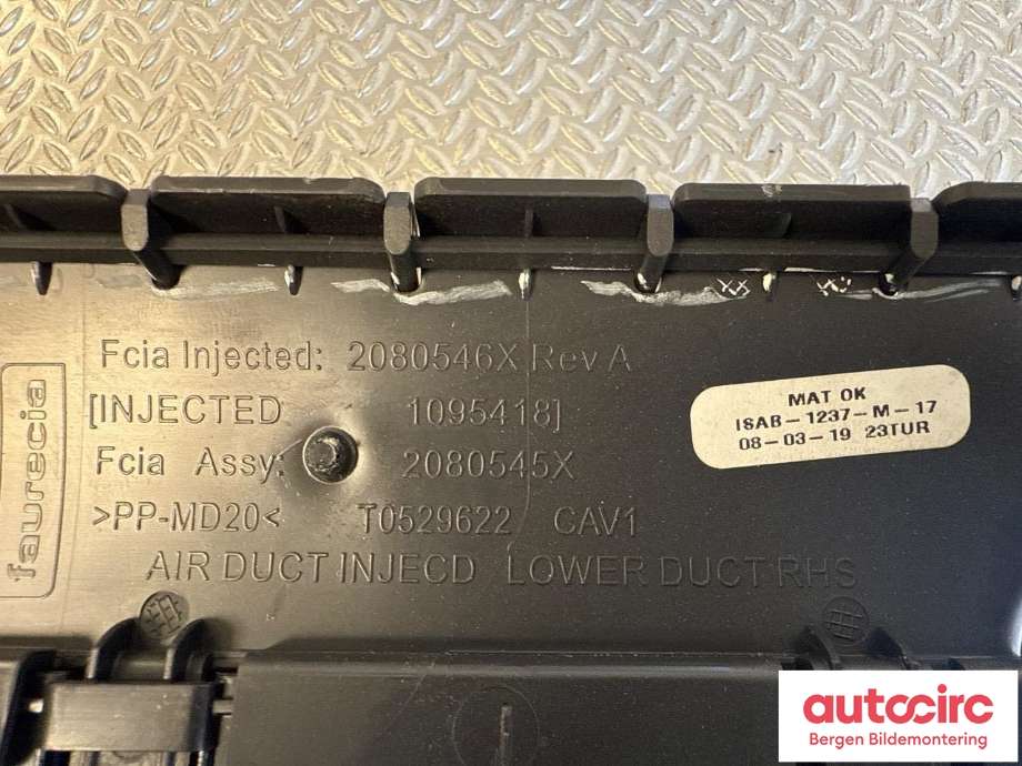 Dashbord friskluftdyse til Tesla Model 3 2018-2023 (Fase 1)  (TESLA|1083325-00-F|)