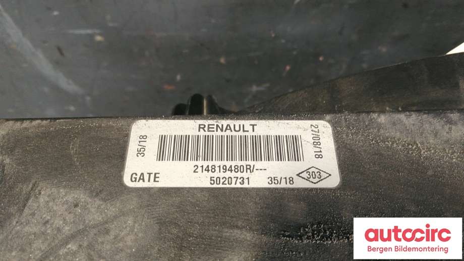 Kjølevifte til Renault Zoe 2013-2019 (Fase 1)  (RENAULT|214818864R|)