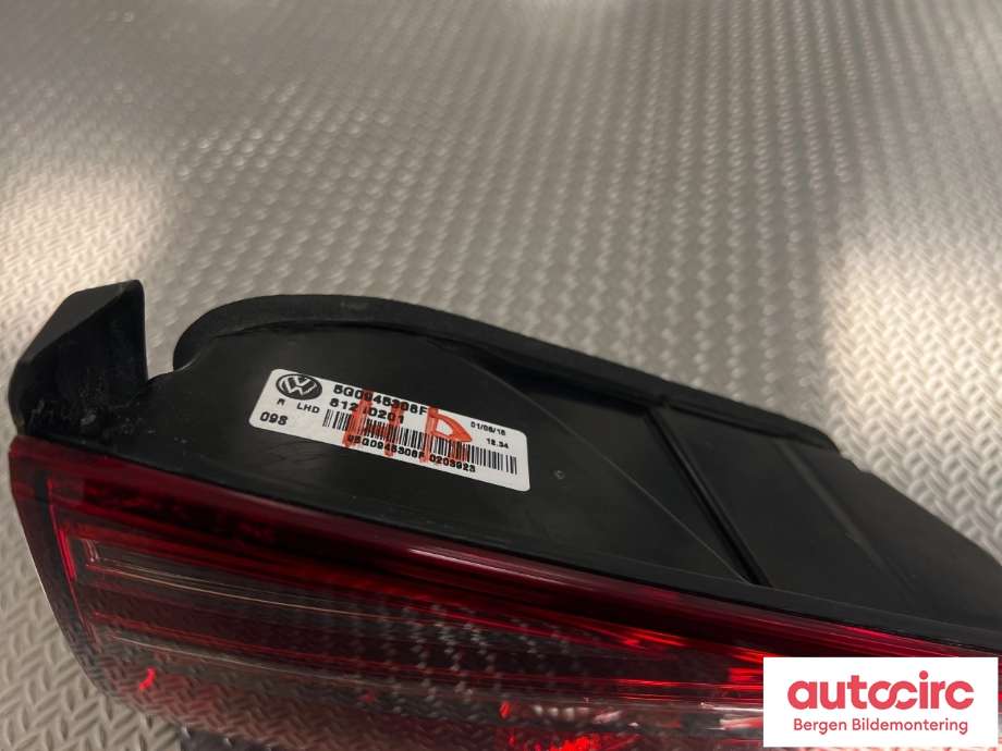 Baklykt høyre indre til VW e-Golf 2014-2017 (Fase 1)  (VOLKSWAGEN|5G0 945 308 F|)