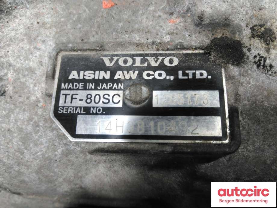 Girkasse automat til Volvo XC70 2014-2016 (Type II, Fase 2) (VOLVO|36050945|)