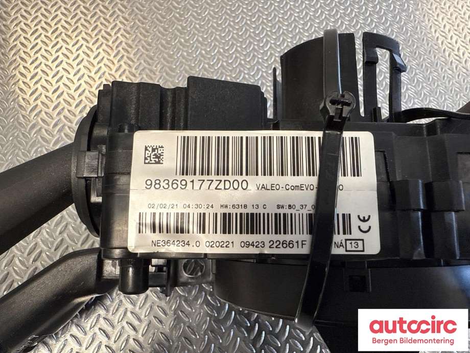 Bryter combi til Peugeot 208 2019-->> (Type II)  (PEUGEOT|98 369 177 ZD|)