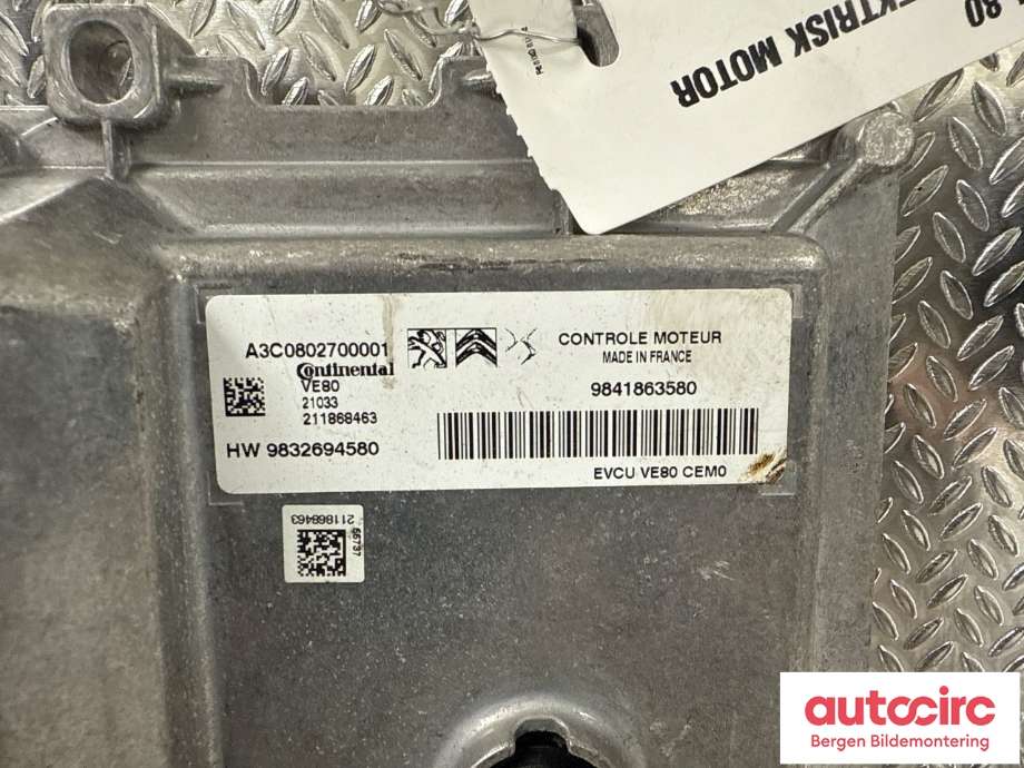 Styreenhet diverse til Peugeot 208 2019-->> (Type II)  (PEUGEOT|16 595 581 80||9841863580)