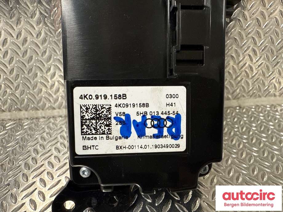 Varmeapparat betjening til Audi e-tron 2018-->>  (AUDI|4K0 919 158 B|)
