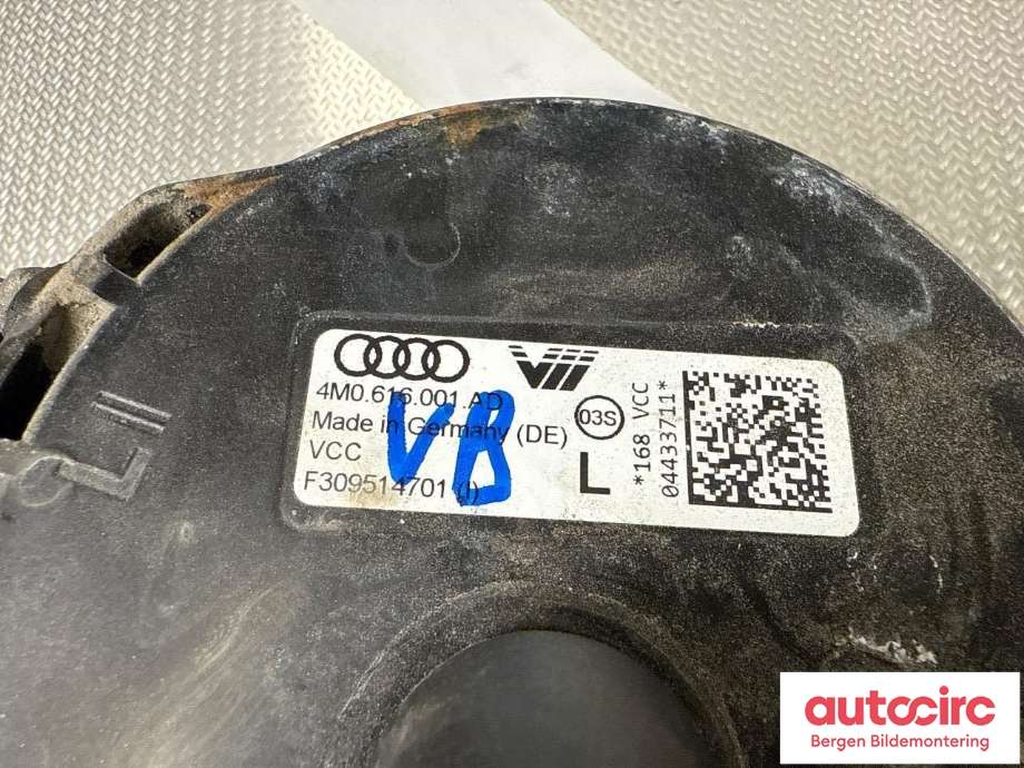 Fjær foran nivå luftpute/belg til Audi e-tron 2018-->>  (AUDI|4M0 616 001 AK|4M0 616 001 AD|)