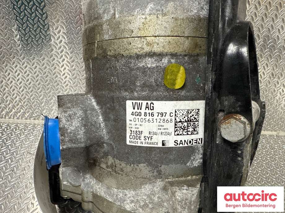 Aircondition kompressor til Audi e-tron 2018-->>  (AUDI|4G0 816 797 F|4G0 816 797 E|)