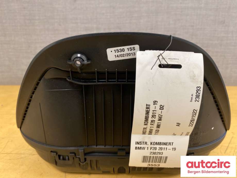 Instrumentpanel til BMW 1-Serie 2011-2015 (Fase 1) (F20/F21) (F20/F21) (BMW|62 10 8 794 223||6210 9287467)