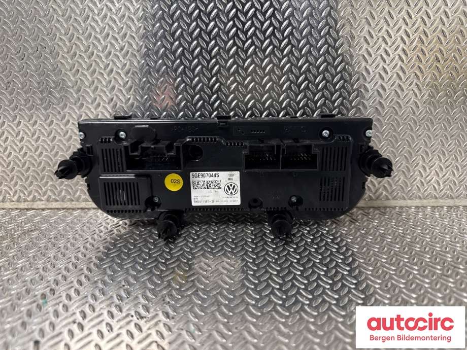 Varmeapparat betjening til VW e-Golf 2014-2017 (Fase 1)  (VOLKSWAGEN|5GE 907 044 AD|)