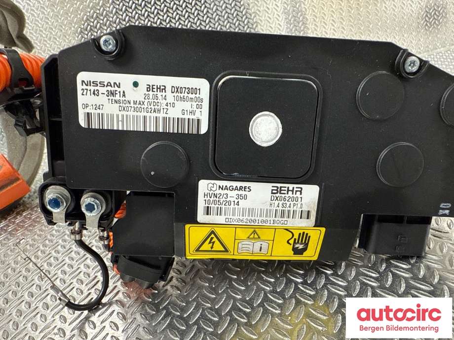 Varmeapparat register til Nissan Leaf 2011-2017 (Type I)  (NISSAN|271433NF1B|271433NF1A|)