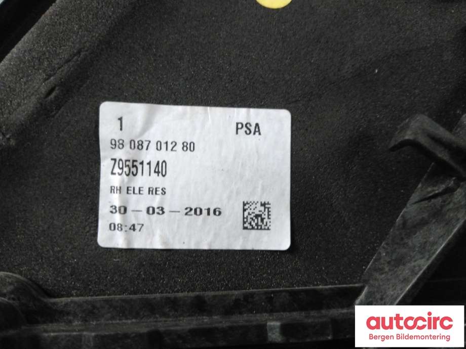 Speil høyre til Toyota Proace 2016-->> (Type II)  (SU001A5715|)