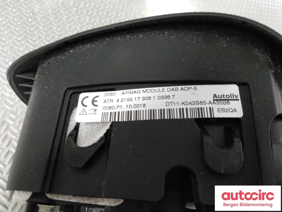 Airbag rattpute til Ford Transit Connect 2018-->> Type II, Fase 2  (FORD|1810758|DT11-K042B85-AA35B8|)
