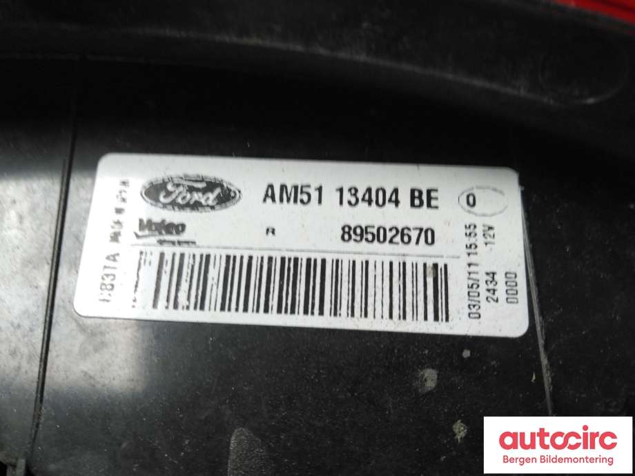 Baklykt høyre til Ford C-Max 2010-2015 (Type II, Fase 1)  (FORD|1767526|AM51-13404-BF|)