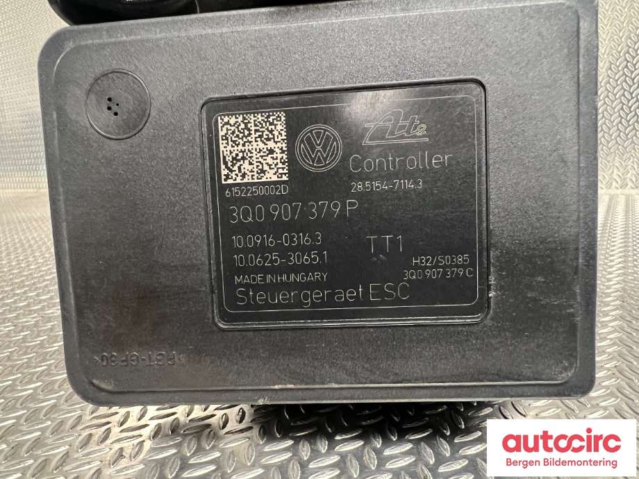ABS sentral til Škoda Octavia 2013-2016 (Type III, Fase 1) (SKODA|3Q0 614 517 P|)