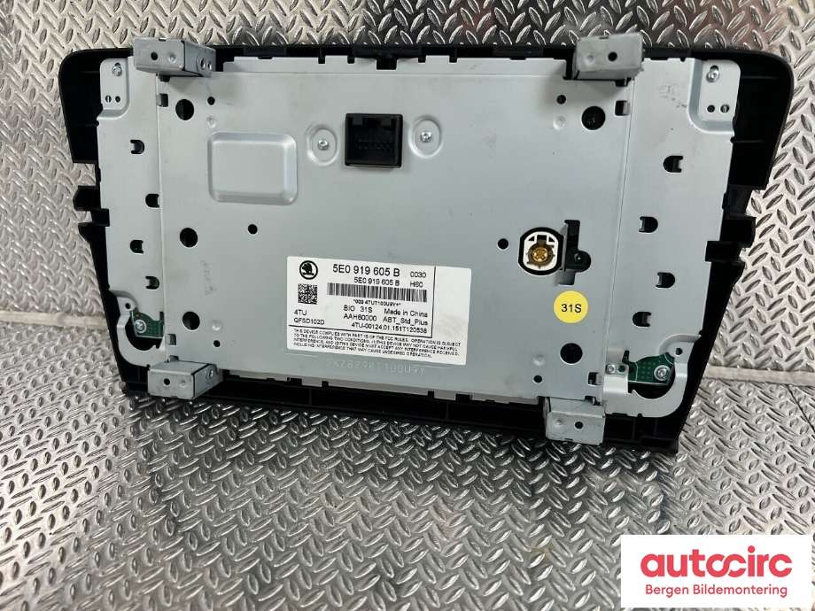 Instrument kjørecomputer til Škoda Octavia 2013-2016 (Type III, Fase 1)  (SKODA|5E0 919 605 B|)