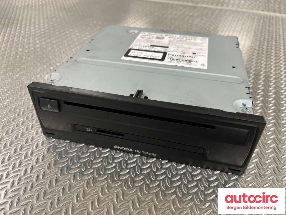 Bilstereo til Škoda Octavia 2013-2016 (Type III, Fase 1) (SKODA|5E0 035 842 A|)
