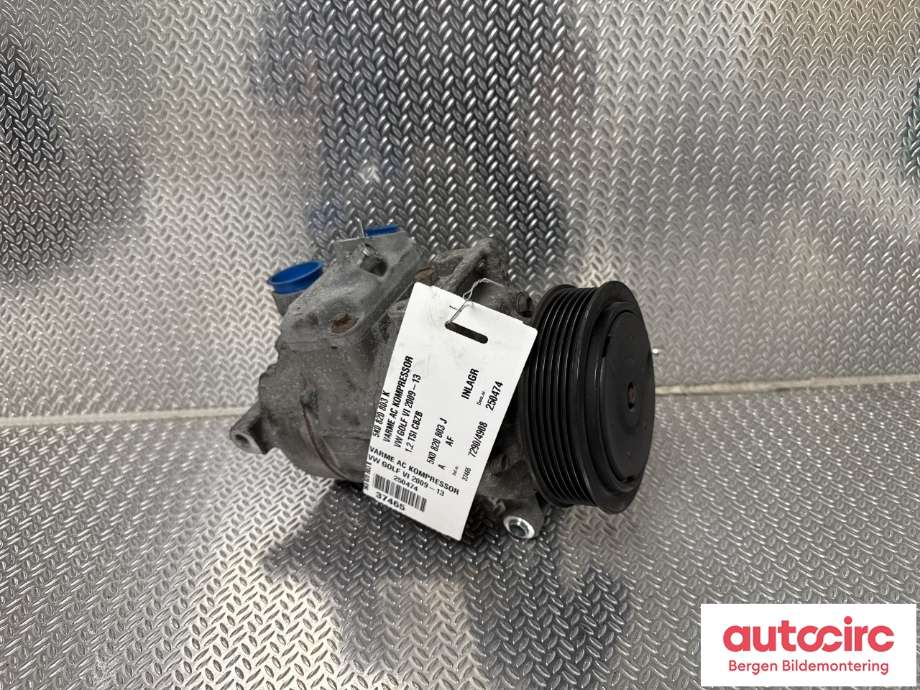 Aircondition kompressor til VW Golf VI 2008-2012 (VOLKSWAGEN|5K0 820 803 K|5K0 820 803 J|)