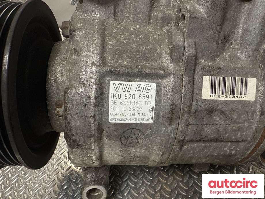 Aircondition kompressor til VW Golf VI 2008-2012 (VOLKSWAGEN|5K0 820 803 K|5K0 820 803 J|)
