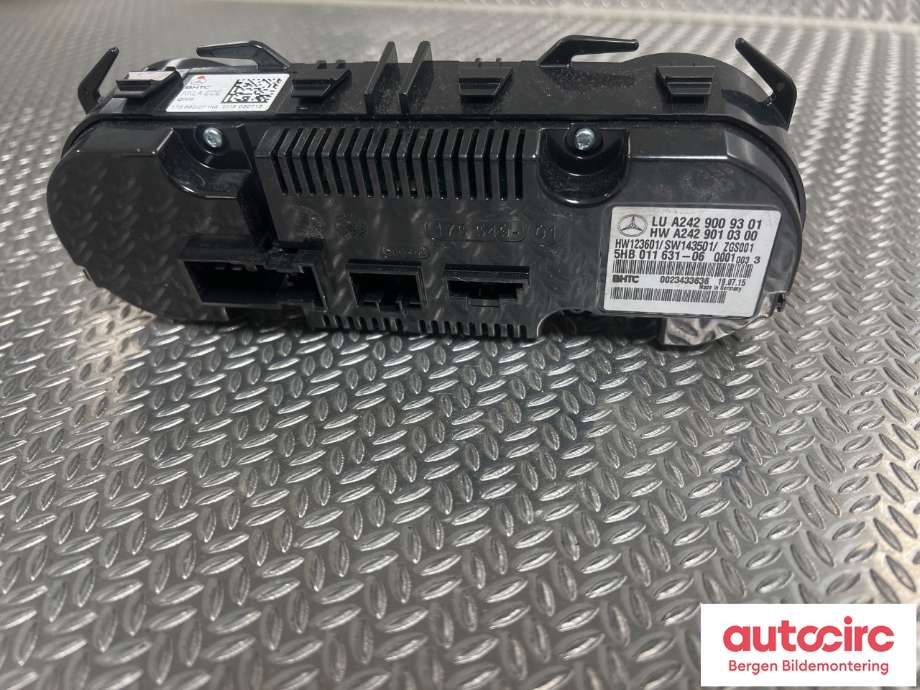 Varmeapparat betjening til Mercedes B-Klasse 2011-2018 (W246) (W246) (MERCEDES|A 242 900 93 01|)