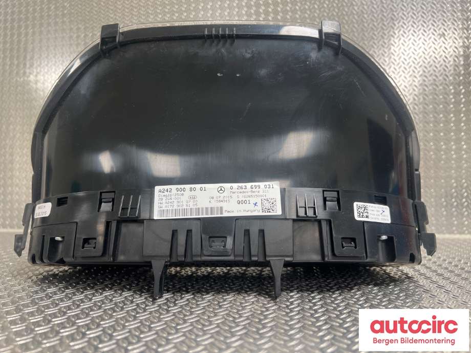 Speedometer til Mercedes B-Klasse 2011-2018 (W246) (W246) (MERCEDES|A 242 900 58 01|)