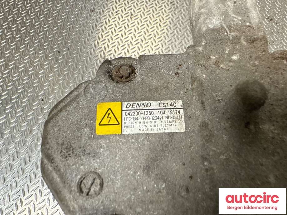 Aircondition kompressor til Toyota Yaris 2014-2020 (Type III, Fase 2) (TOYOTA|8837052012|)