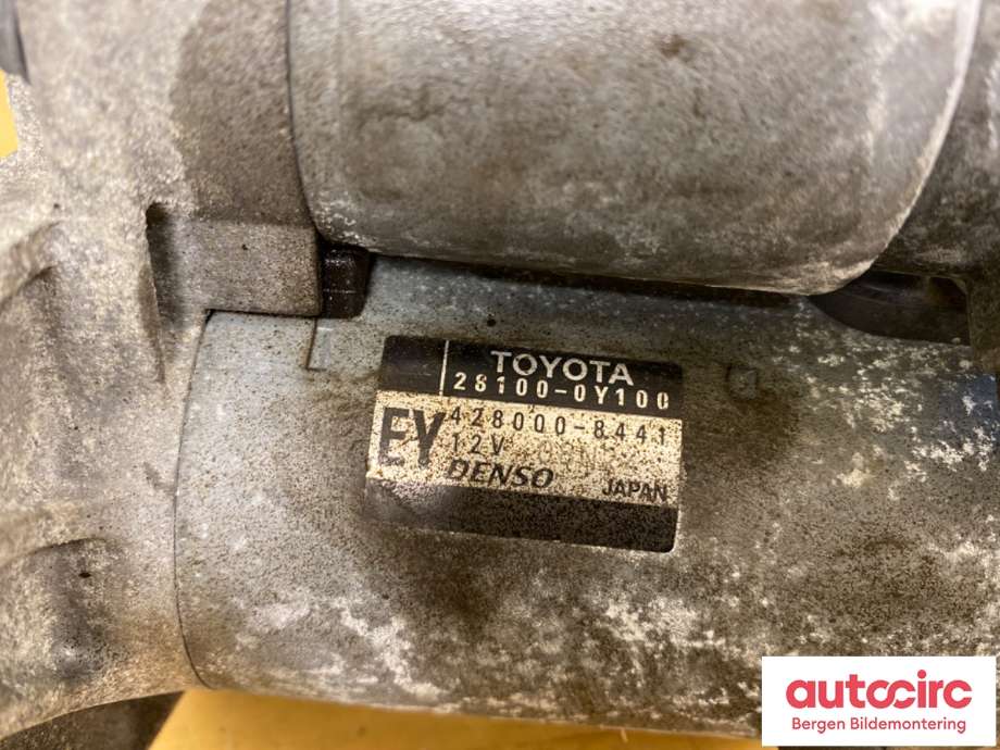 Starter til Toyota Yaris 2012-2014 (Type III, Fase 1)  (TOYOTA|281000Y100||28100-0Y100)
