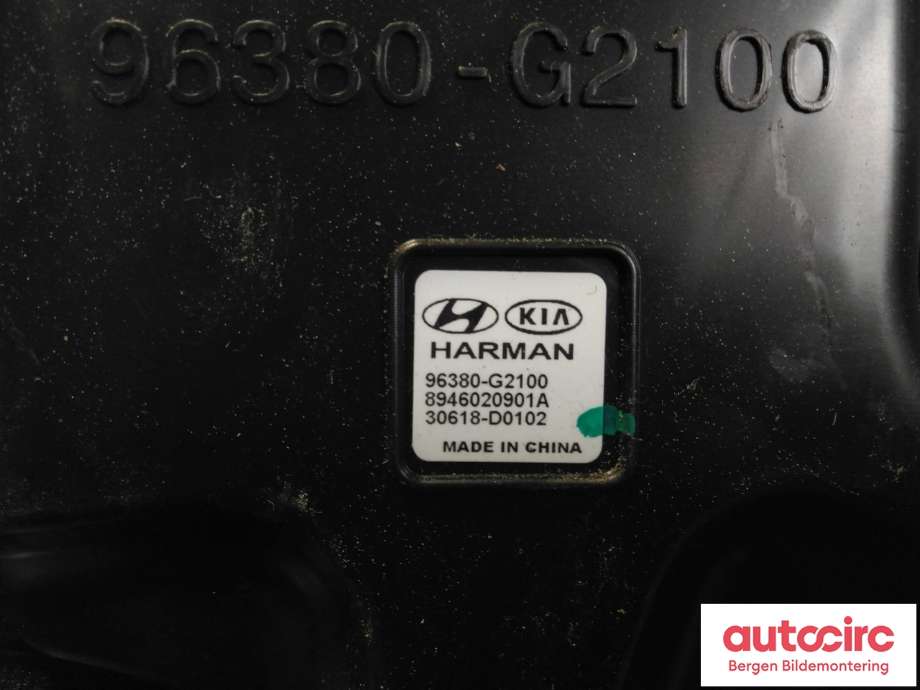 Bilstereo høyttaler til Hyundai Ioniq Electric 2019-->> (Fase 2) (HYUNDAI|96380G 2100|)