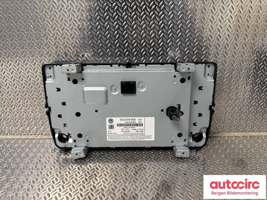Instrument kjørecomputer til VW e-Golf 2014-2017 (Fase 1)  (VOLKSWAGEN|5G0 919 606|)