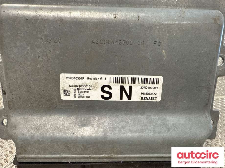 Styreenhet motor til Citroën C4, Cactus 2014-2017 (Fase 1) (CITROEN|16 134 217 80|)