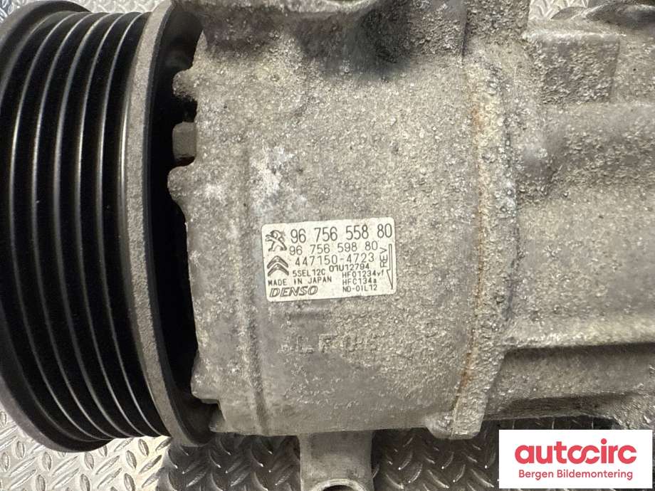 Aircondition kompressor til Citroën C4, Cactus 2014-2017 (Fase 1) (CITROEN||96 756 558 80)