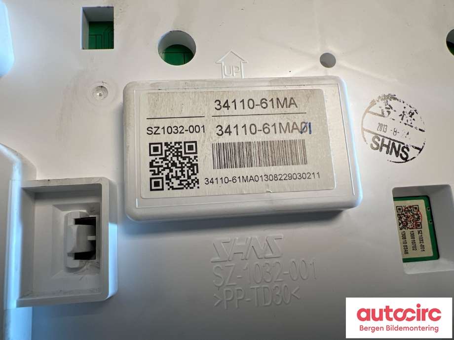 Speedometer til Suzuki SX4 S-CROSS 2013-->> (Type II)  (SUZUKI|34100-61MD1|)