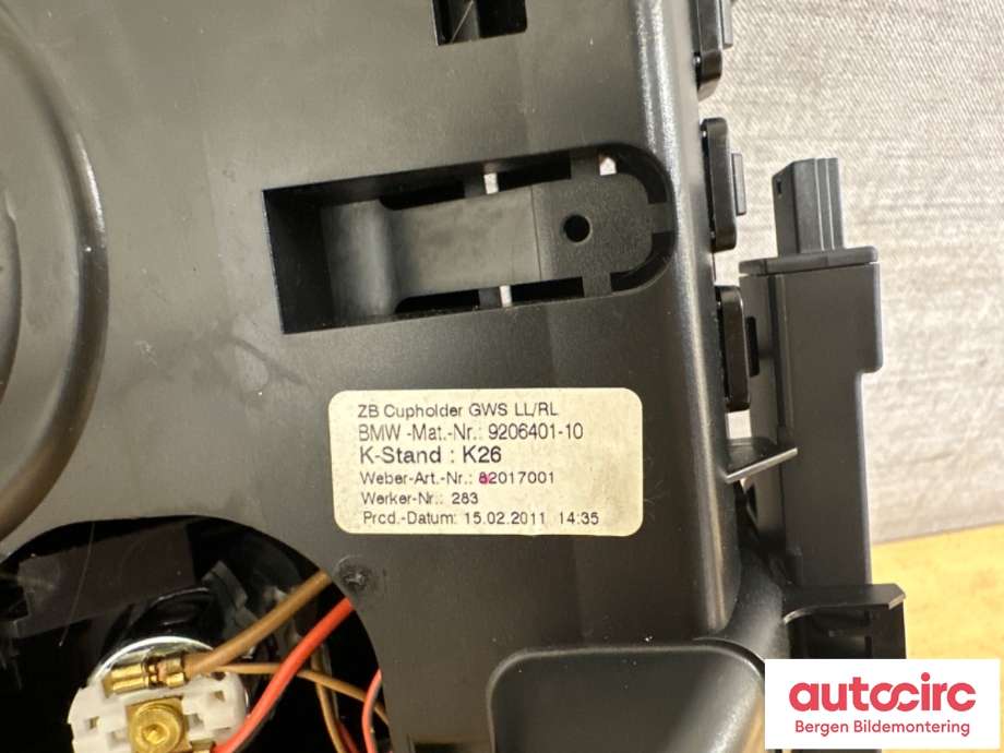 Dashbord koppholder til BMW 5-Serie 2010-2017 (F10/F11) (F10/F11) (BMW|52 20 7 277 719||9206401-10)