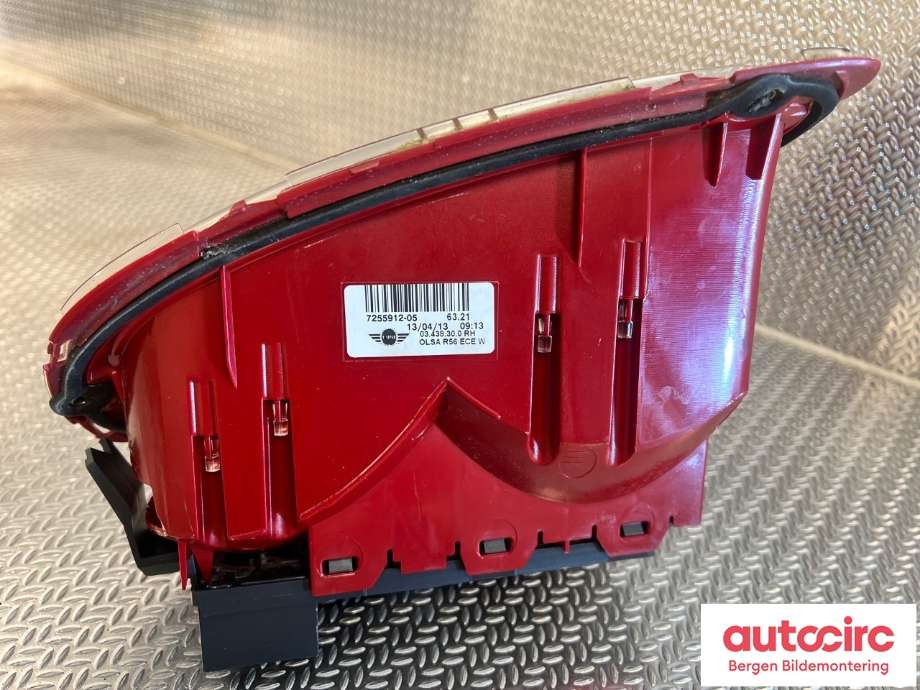 Baklykt høyre til Mini One/Cooper 2007-2014 (R55-57) (R55-57) (MINI|63 21 7 255 910|)